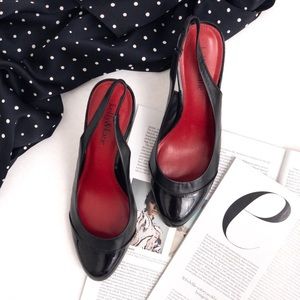 Kelly & Katie Leather Slingback Heels